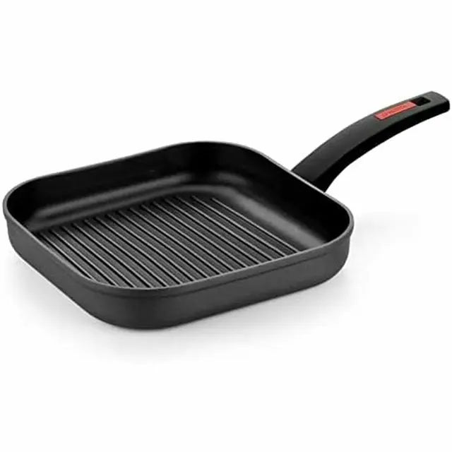 Plancha Grill Monix 28 cm — Acero Inoxidable con Rayas para Marcas Perfectas