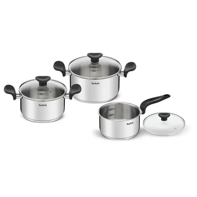 Batería de Cocina Tefal E308S674 — Antiadherente Profesional, Set Completo