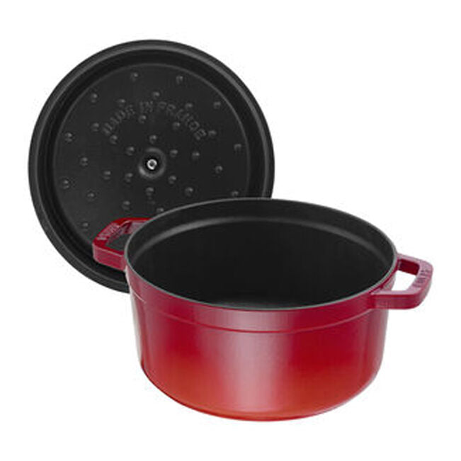 Cocotte Redonda de Hierro Fundido - Cereza