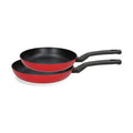 Juego de Sartenes Fagor Aluminio Negro y Rojo — Antiadherente, Set Completo