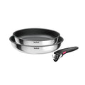 Set 3 Piezas Tefal Ingenio 22+26 cm — Sartenes con Mango Desmontable Apto para Horno