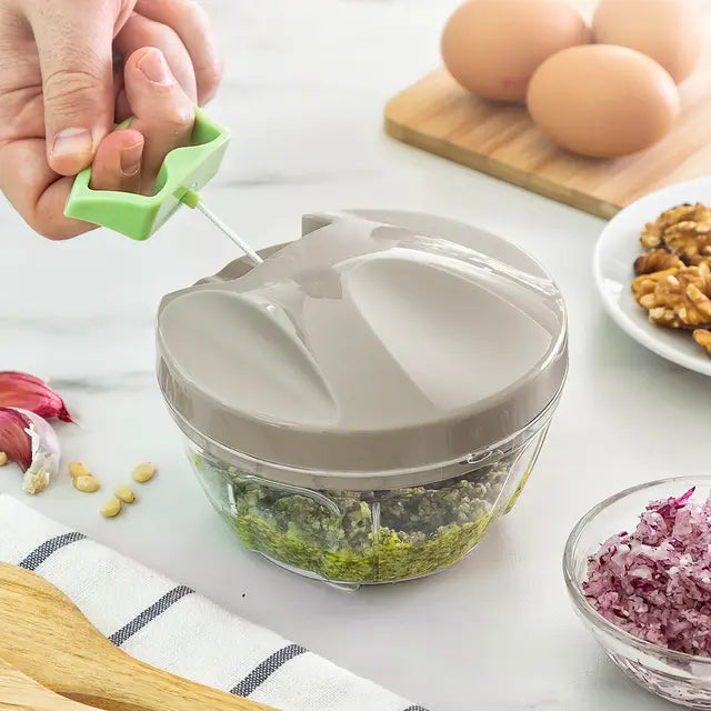 Picadora Manual con Cuerda Spinop InnovaGoods — Pica en Segundos sin Electricidad