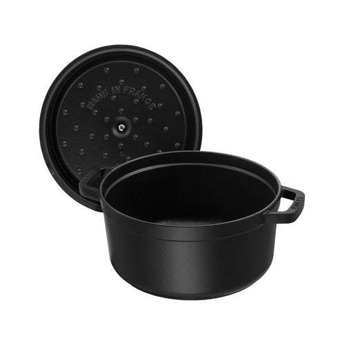Cocotte Redonda de Hierro Fundido - Negro
