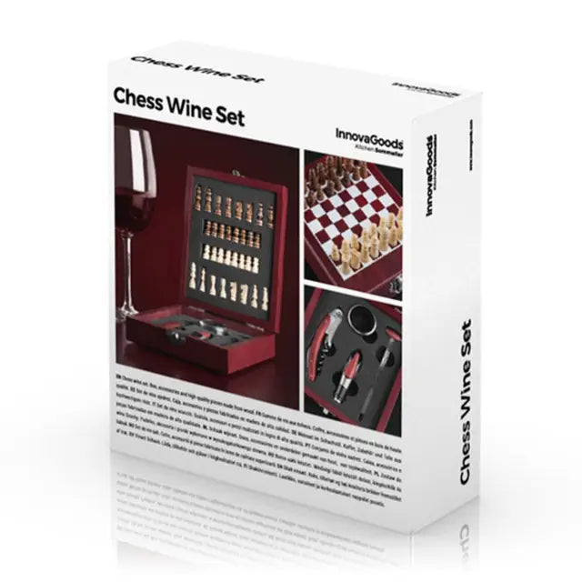 Set Accesorios Vino y Ajedrez InnovaGoods 37 Piezas — El Regalo Perfecto