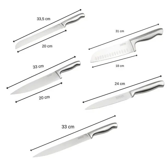 Set de Cuchillos Nirosta Acero Inoxidable — Corte Profesional en Casa